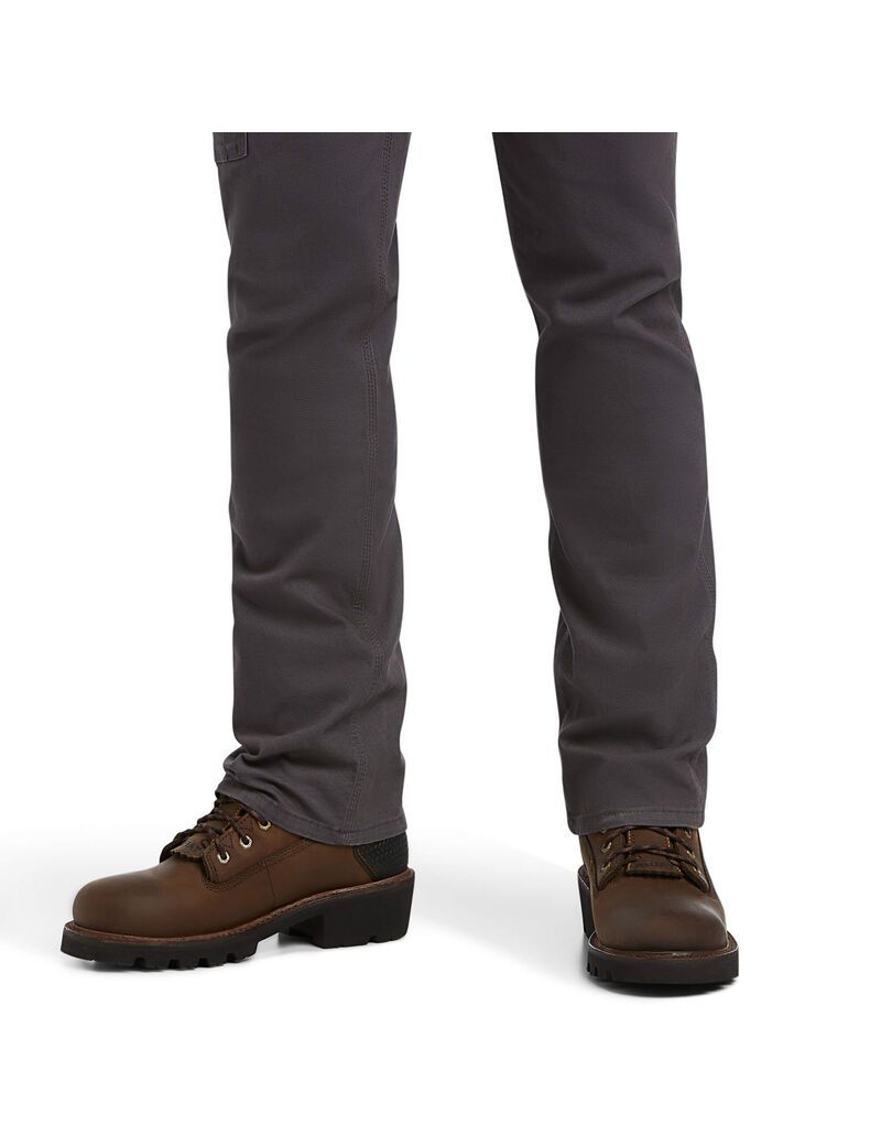 Pantalon Ariat Rebar M7 DuraStretch Made Tough Droit Grise Homme | GAA-81855101