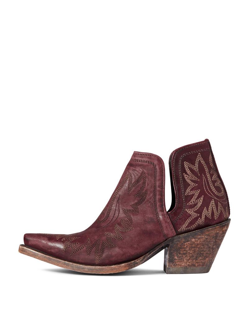 Bottines Ariat Dixon Western Rouge Femme | KYP-94986915