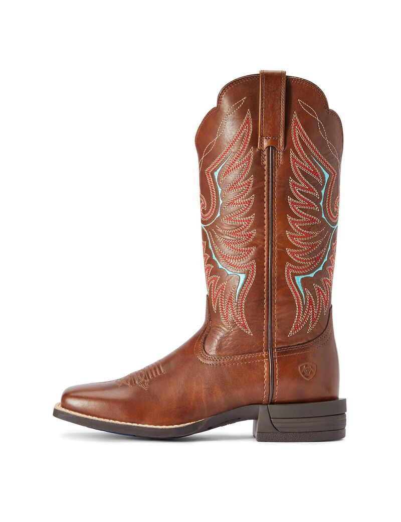 Bottes Western Ariat Rockdale Marron Femme | EMC-93932194