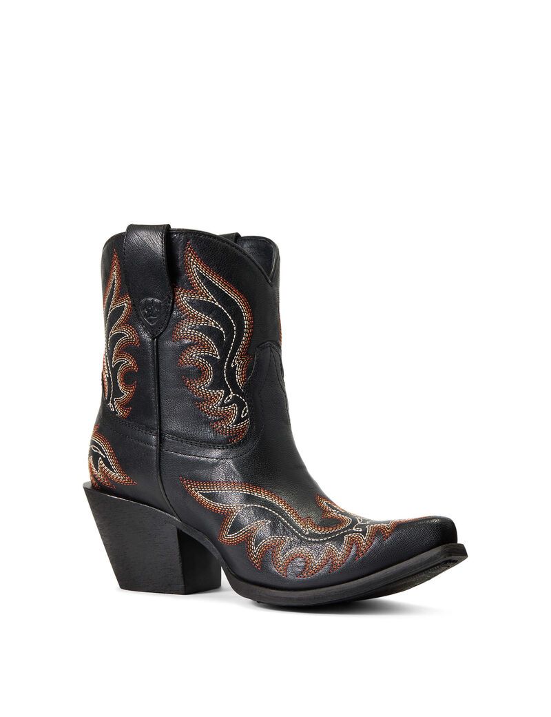 Bottines Ariat Chandler Western Noir Femme | KGD-41613683