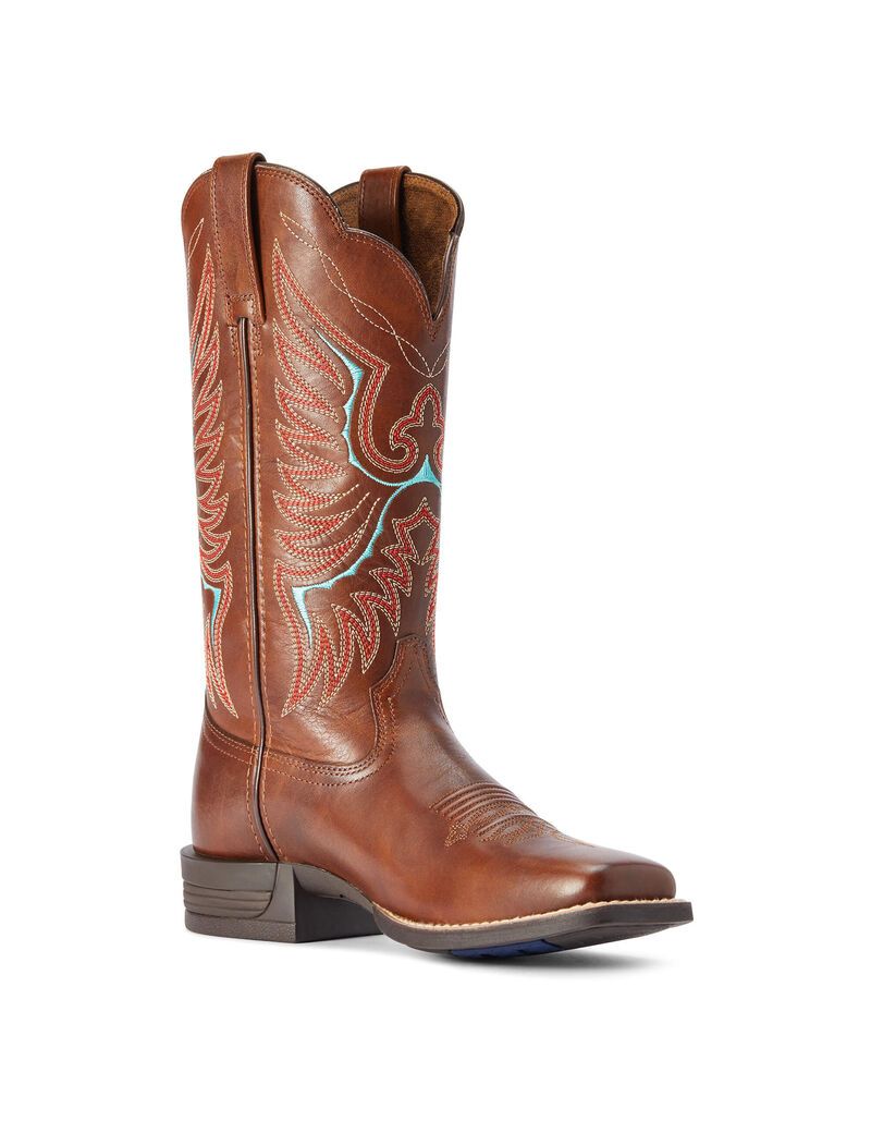 Bottes Western Ariat Rockdale Marron Femme | EMC-93932194