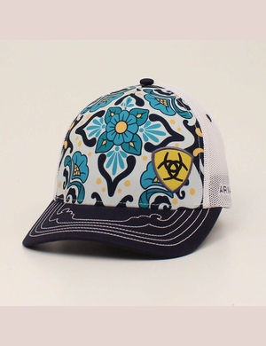 Casquettes Ariat Floral print Bleu Marine Femme | GFU-17536072