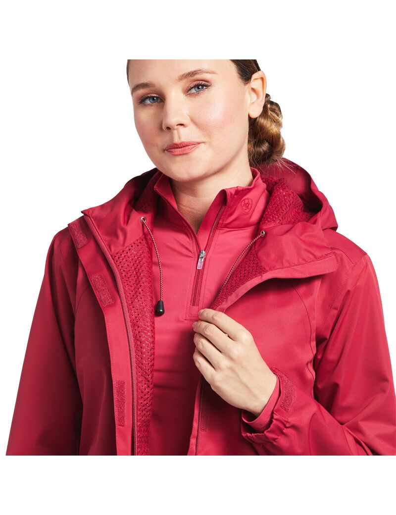 Vestes Ariat Spectator Imperméables Rouge Femme | NXV-76610756