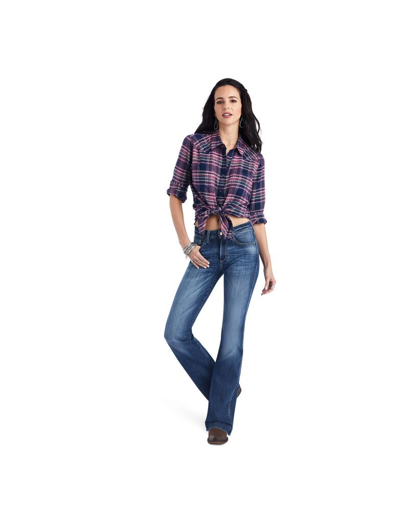 Hauts Ariat REAL Billie Jean Multicolore Femme | ZMC-55645175