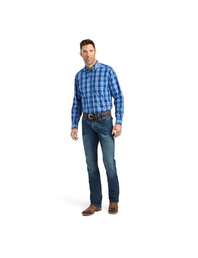 Chemises De Costume Ariat Pro Series Team Marcos Classiche Fit Bleu Homme | QEJ-88043214