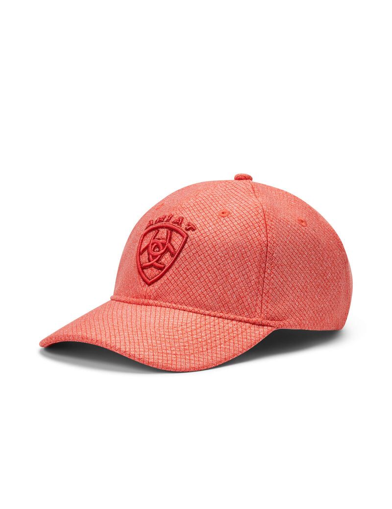 Casquettes Ariat Center Shield Logo Orange Femme | XEO-54132060