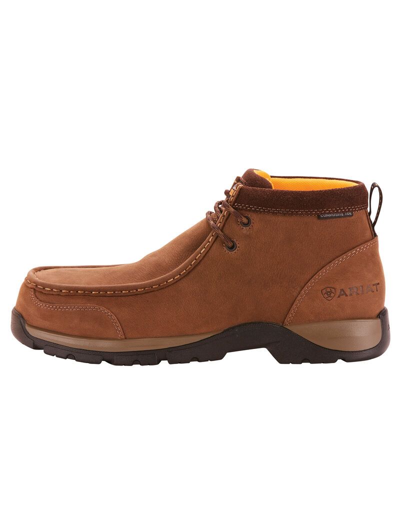 Bottes de Travail Ariat Edge LTE Moc Composite Embout Marron Foncé Homme | DSX-69068788