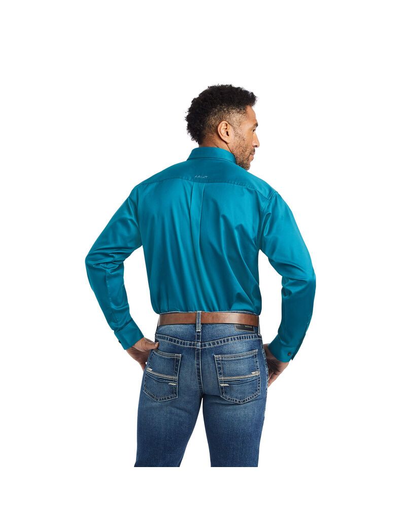 Chemises De Costume Ariat Solid Twill Multicolore Homme | MXA-80124582