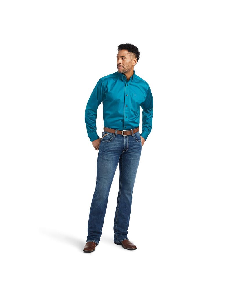 Chemises De Costume Ariat Solid Twill Multicolore Homme | MXA-80124582