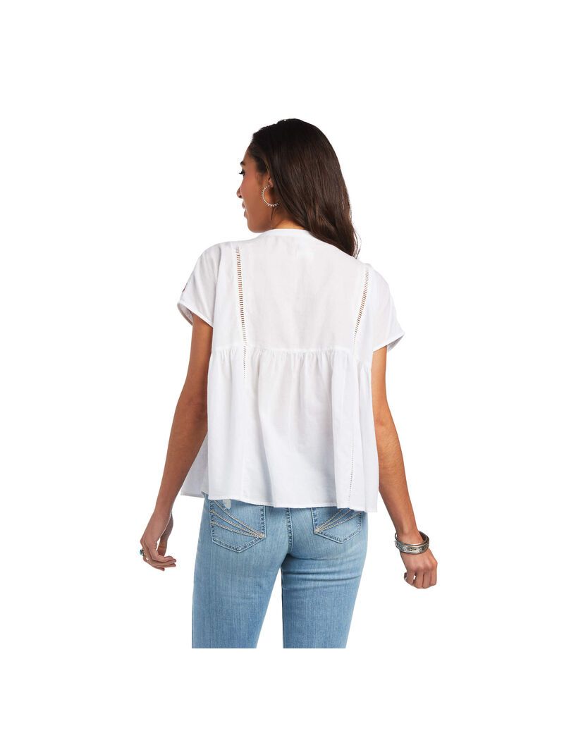 Hauts Ariat Billie Tunic Blanche Femme | FLF-81626701