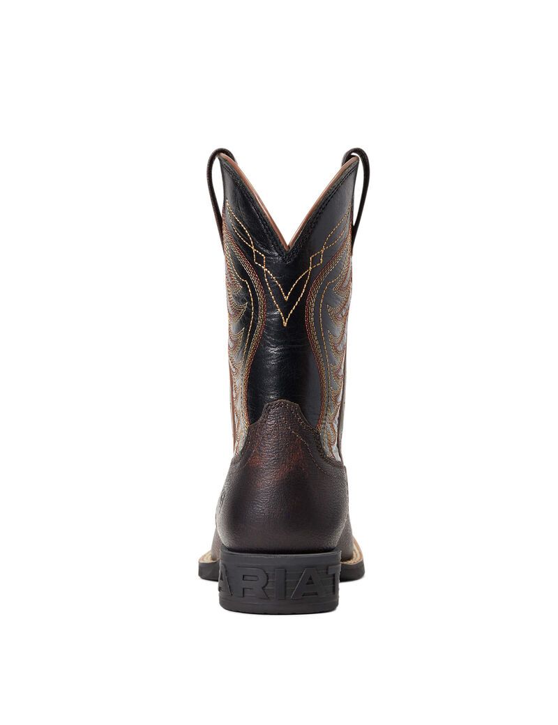 Bottes Western Ariat Amos Rouge Marron Enfant | QQN-34692557