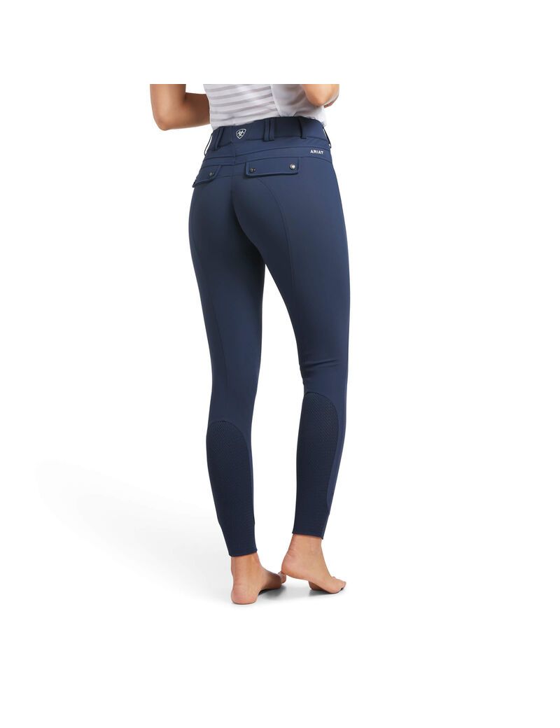 Pantalon Ariat Tri Factor Grip Knee Patch Breech Bleu Femme | HDR-65431728