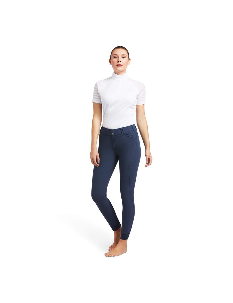 Pantalon Ariat Tri Factor Grip Knee Patch Breech Bleu Femme | HDR-65431728