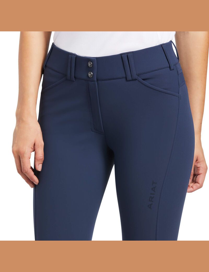 Pantalon Ariat Tri Factor Grip Knee Patch Breech Bleu Femme | HDR-65431728