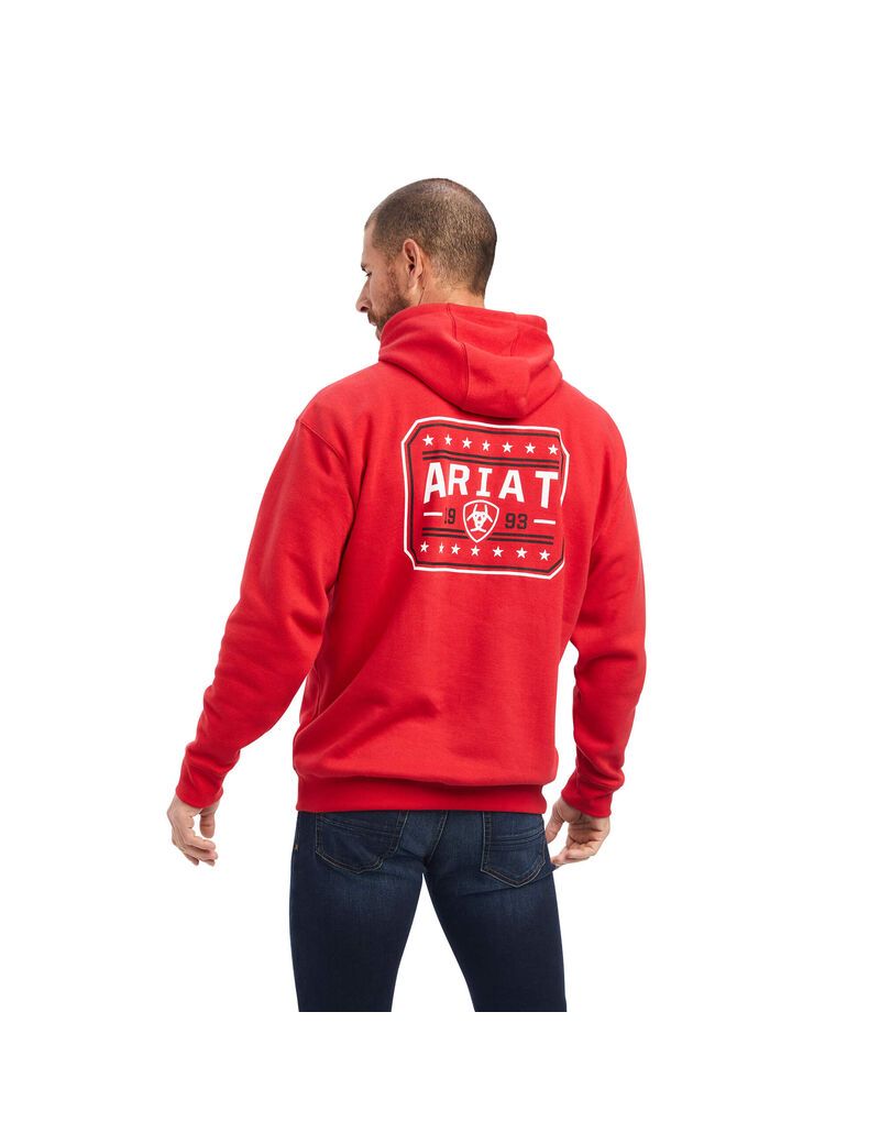 Sweats Ariat 93 Liberty Rouge Homme | WRP-26654288