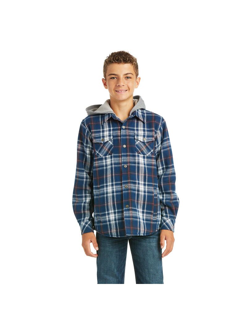 Vestes Ariat Retro Hackett Insulated Shirt Multicolore Enfant | YYE-64022315