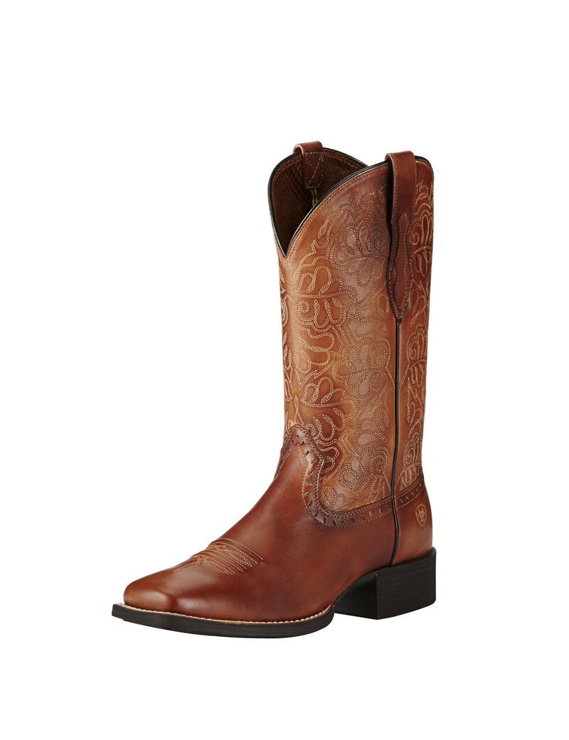 Bottes Western Ariat Round Up Remuda Multicolore Femme | GBR-77109447