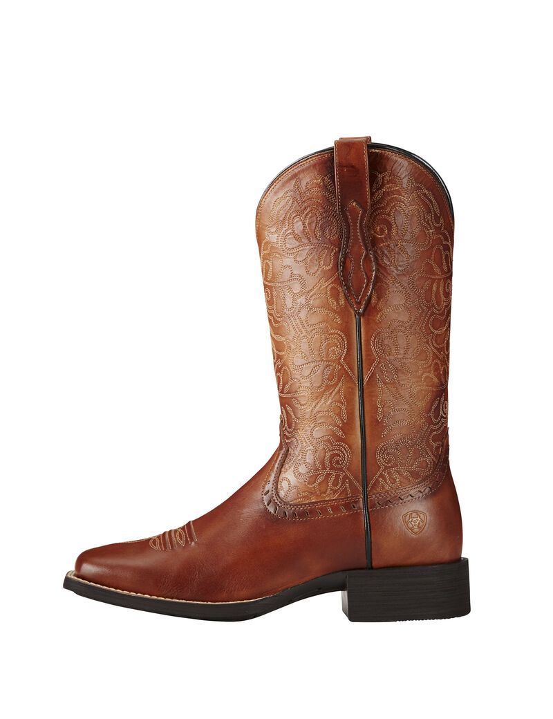 Bottes Western Ariat Round Up Remuda Multicolore Femme | GBR-77109447