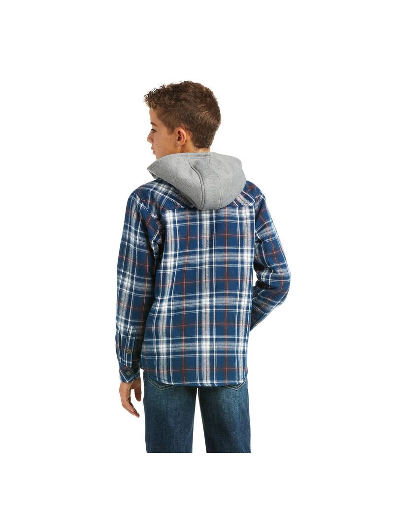 Vestes Ariat Retro Hackett Insulated Shirt Multicolore Enfant | YYE-64022315