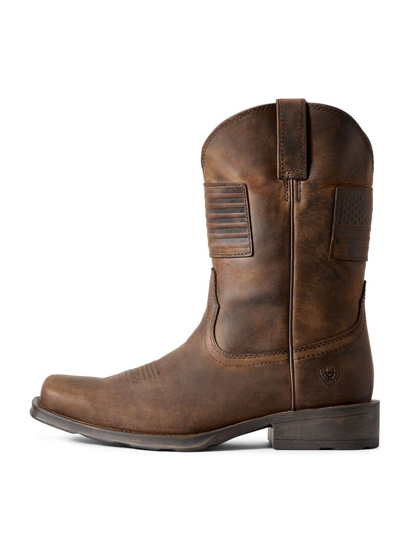 Bottes Western Ariat Rambler Patriot Marron Homme | FEJ-66536204