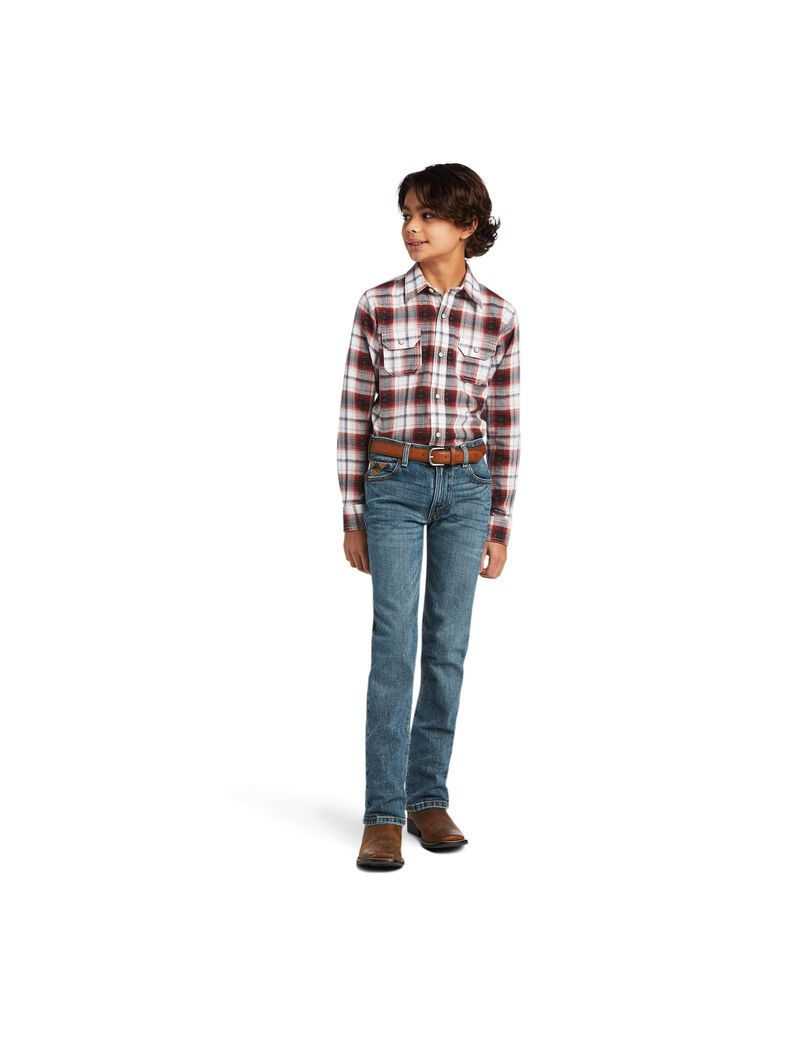 Chemises De Costume Ariat Hayne Retro Fit Jaune Clair Enfant | GQA-97292381