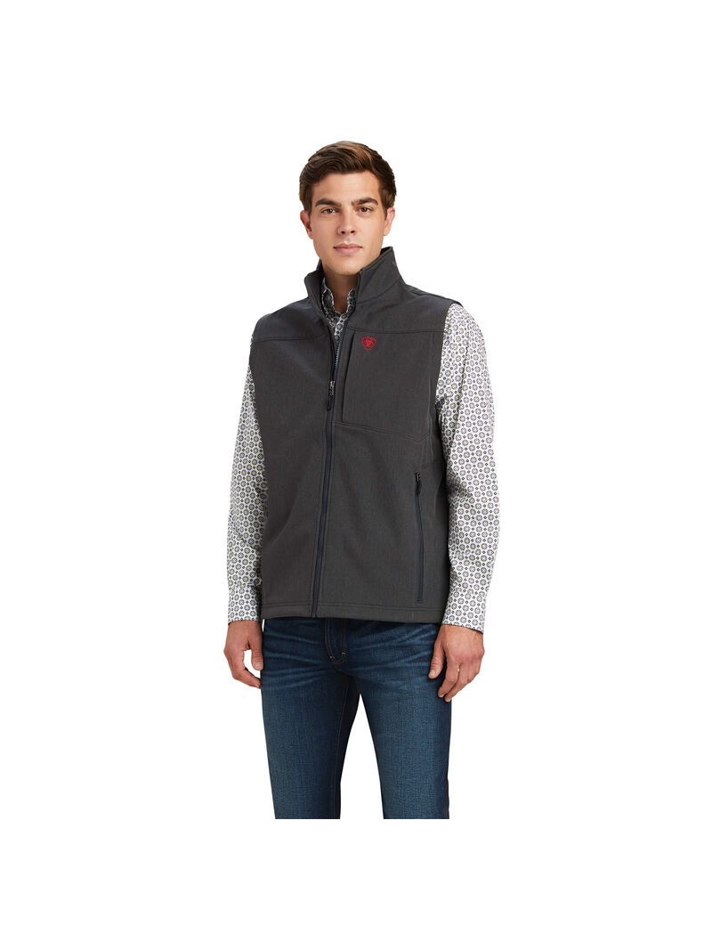 Gilet Ariat Logo 2.0 Softshell Grise Homme | PIF-79804999