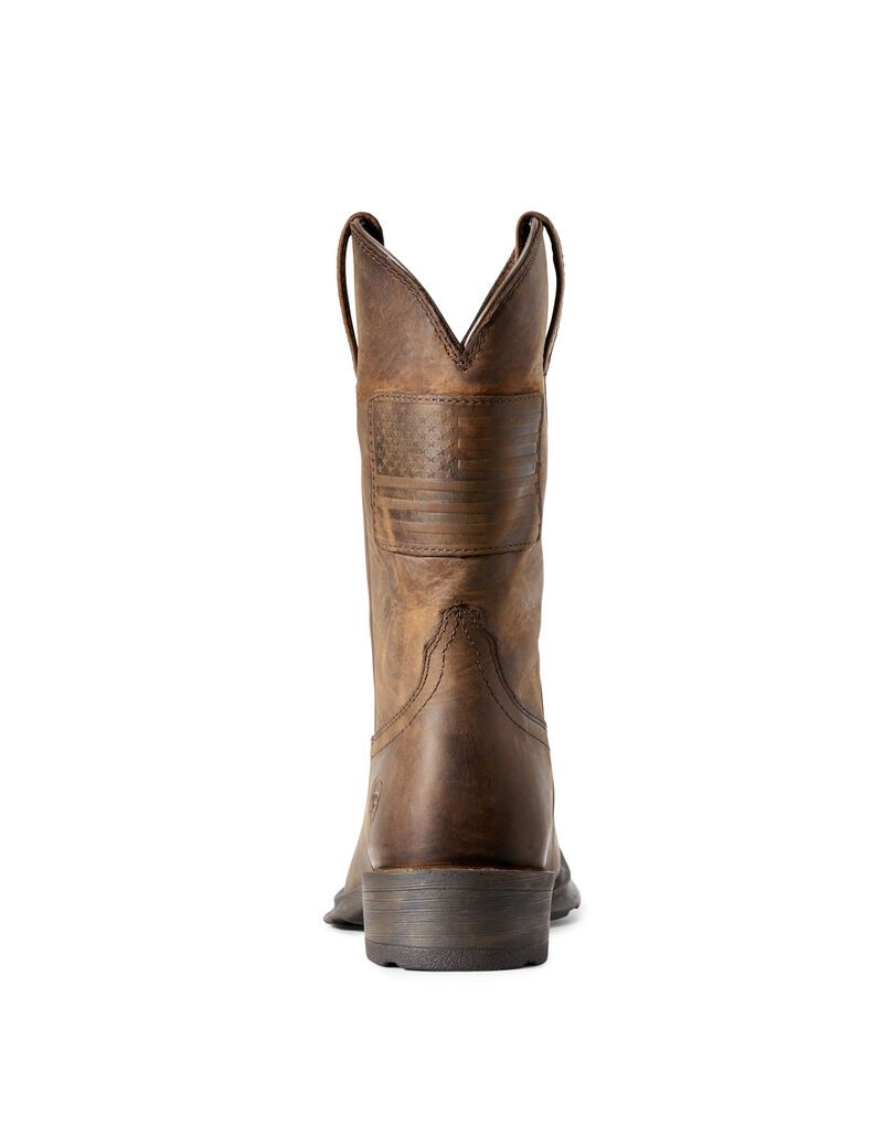 Bottes Western Ariat Rambler Patriot Marron Homme | FEJ-66536204