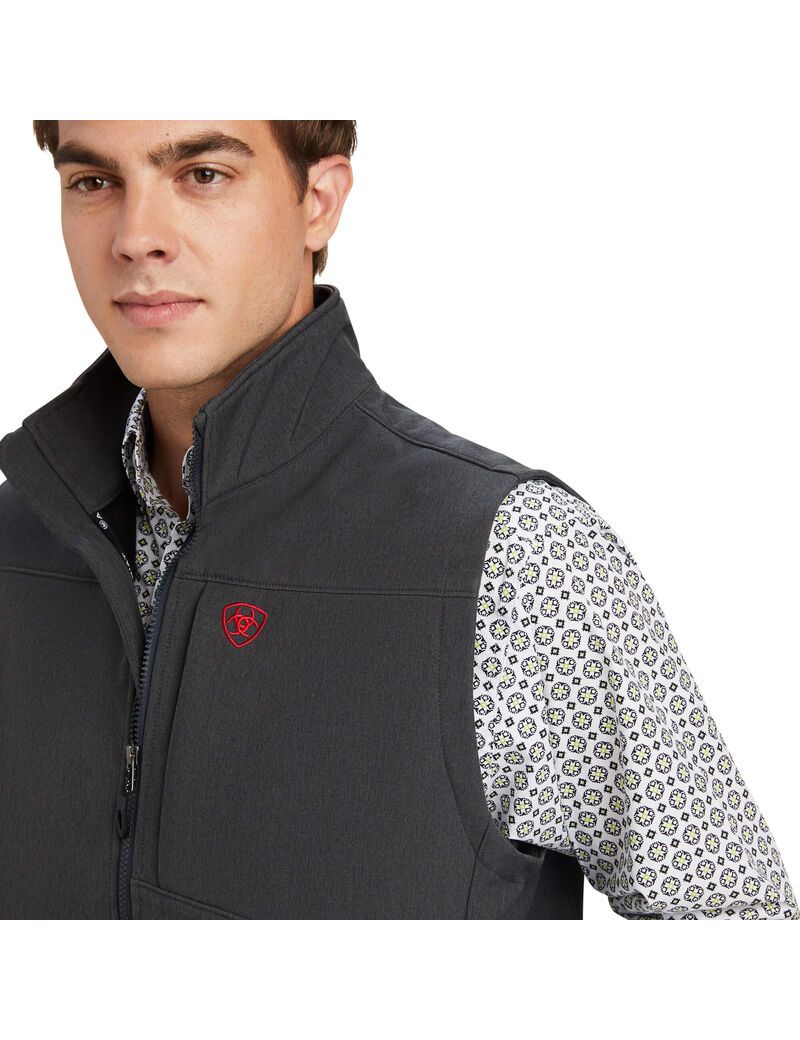 Gilet Ariat Logo 2.0 Softshell Grise Homme | PIF-79804999