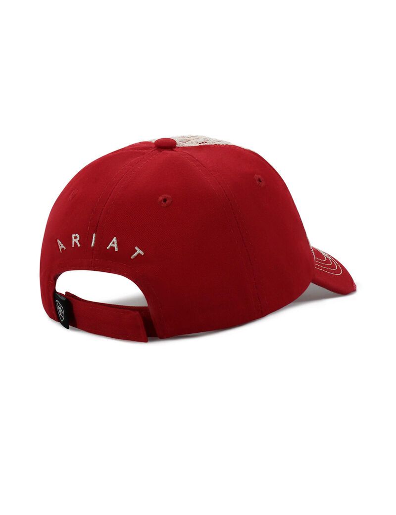 Casquettes Ariat Center Shield Logo Rouge Femme | NZG-68509208