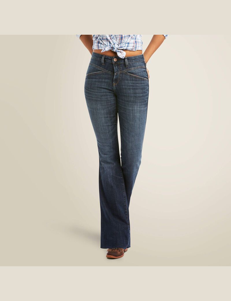 Jean Ariat R.E.A.L. High Rise Brynlee Flare Multicolore Femme | YFQ-10664190