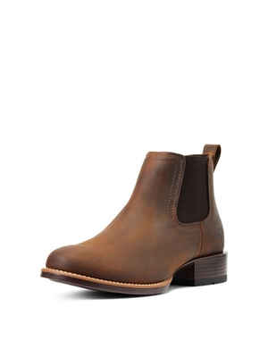 Bottines Chelsea Ariat Booker Ultra Round Embout Western Marron Homme | DKH-33709214