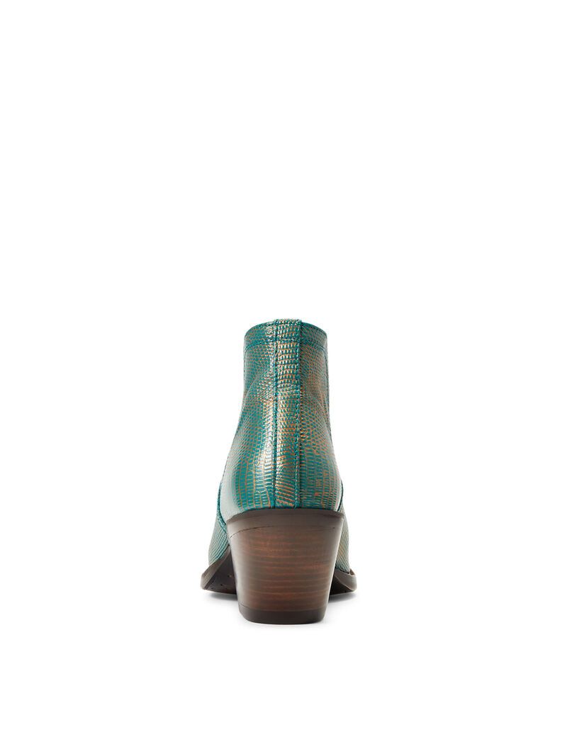 Bottines Ariat Dixon Lizard Western Turquoise Metal Femme | KJJ-57139303