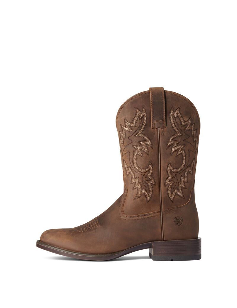 Bottes Western Ariat Stockman Ultra Marron Homme | YKY-04602407