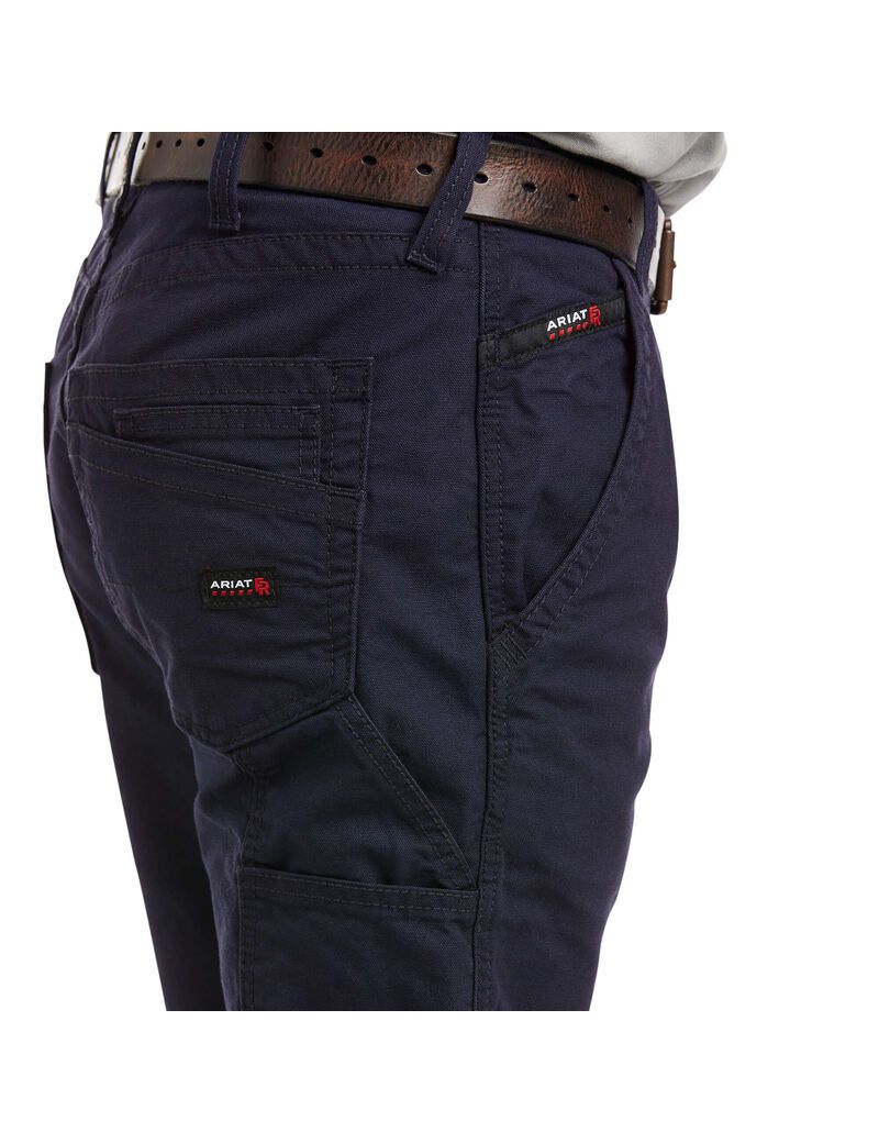 Pantalon Ariat FR M4 Relaxed Workhorse Boot Cut Bleu Marine Homme | JKD-80220972