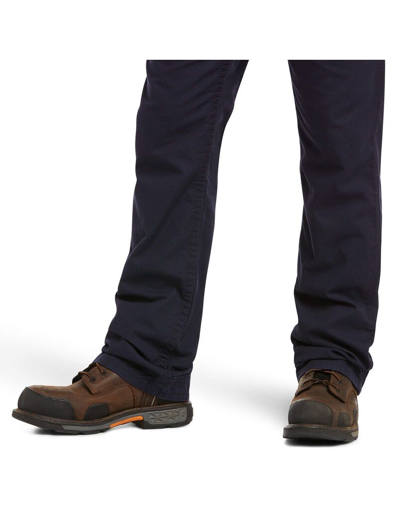 Pantalon Ariat FR M4 Relaxed Workhorse Boot Cut Bleu Marine Homme | JKD-80220972