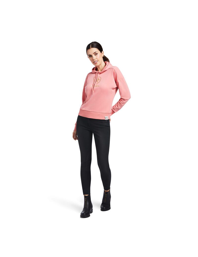 Sweat à Capuche Ariat Just Corail Femme | ZOK-22063368