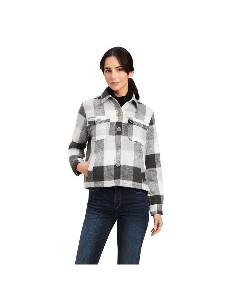 Vestes Ariat Ashford Shirt Grise Femme | OIL-15540411