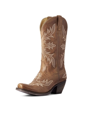 Bottes Western Ariat Circuit Rosewood Beige Marron Femme | IWO-33233378