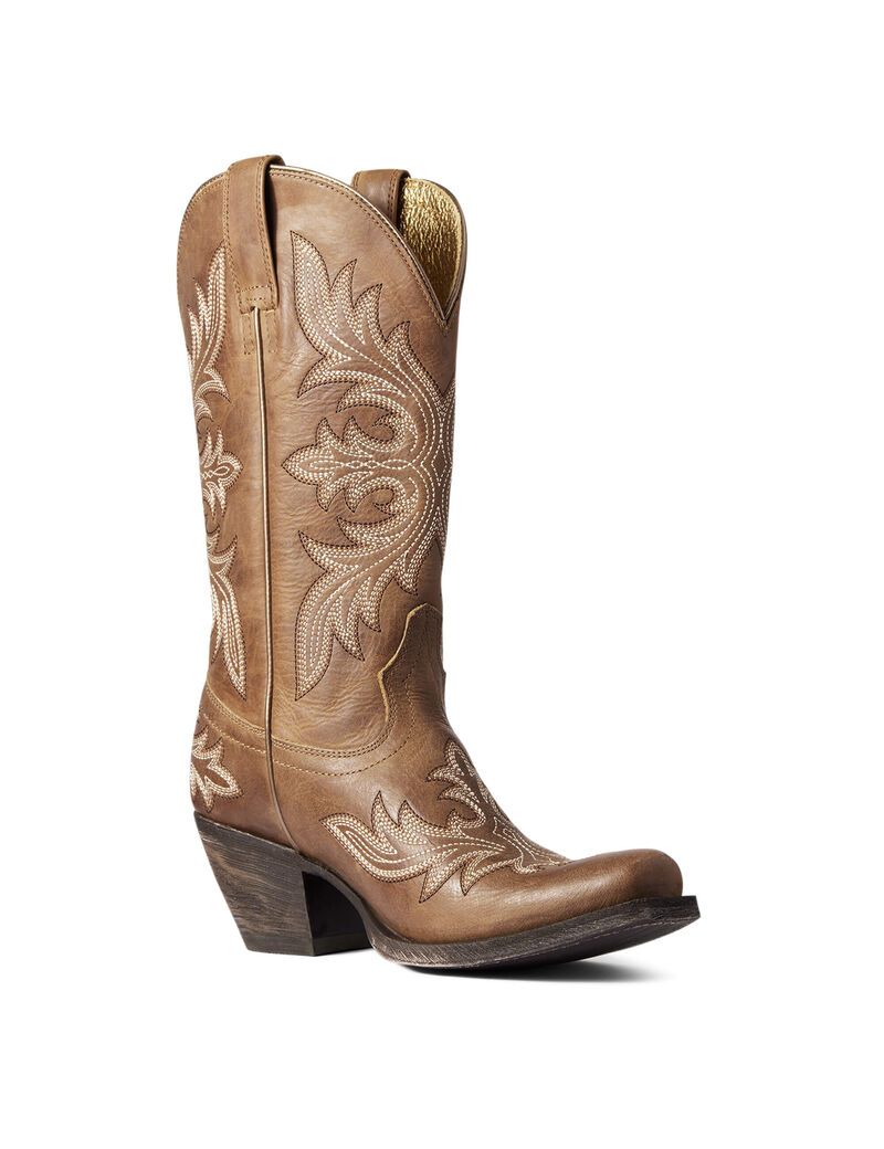 Bottes Western Ariat Circuit Rosewood Beige Marron Femme | IWO-33233378