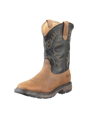 Bottes Imperméables Ariat WorkHog Larges Square Embout Steel Embout Travail Multicolore Homme | XPC-00254753