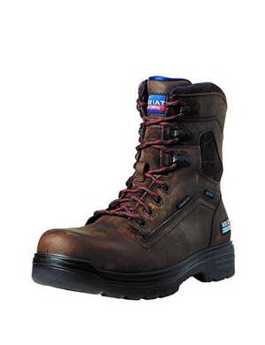 Bottes de Travail Ariat Turbo 8' USA Assembled Imperméables Carbon Embout Marron Homme | GWR-50267215