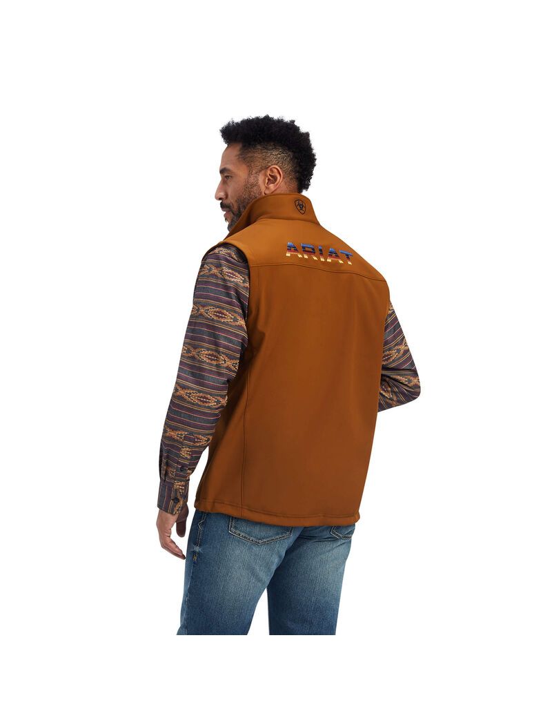 Gilet Ariat Logo 2.0 Softshell Marron Homme | AHK-82295740