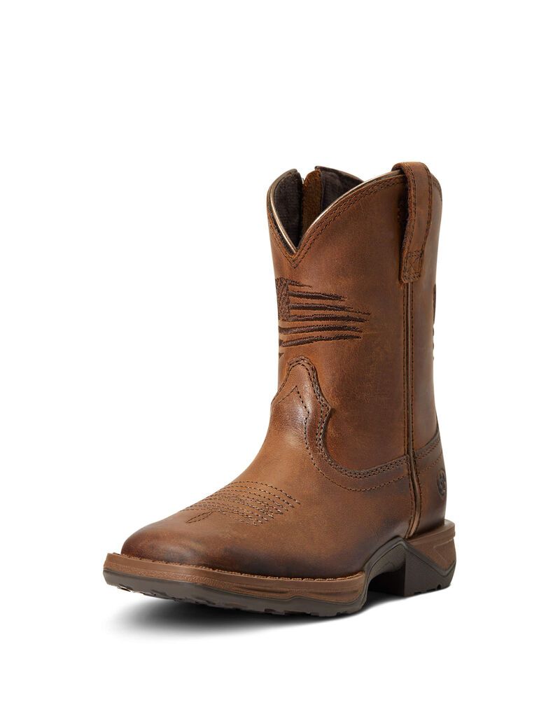 Bottes Western Ariat Anthem Patriot Marron Enfant | YPV-39980761