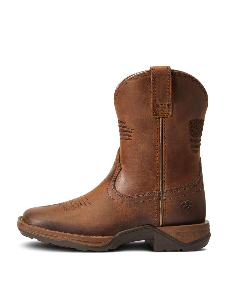 Bottes Western Ariat Anthem Patriot Marron Enfant | YPV-39980761