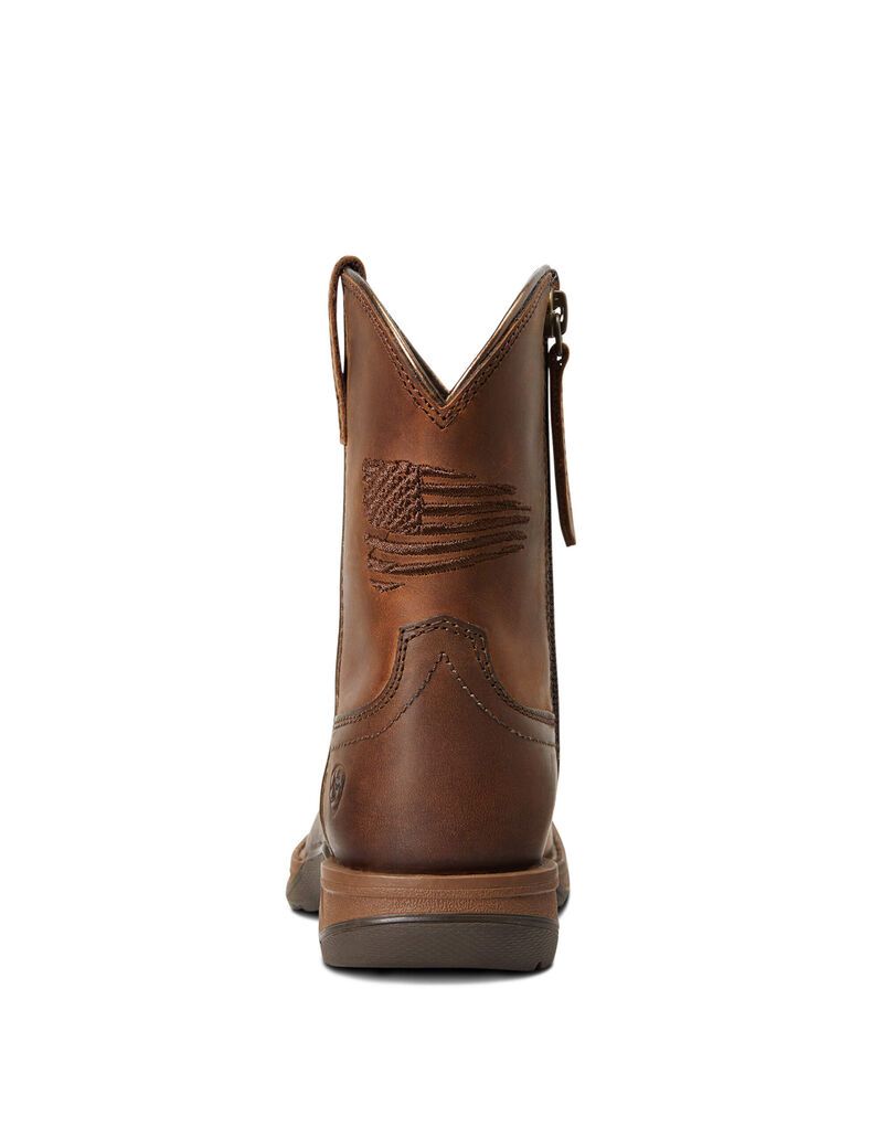 Bottes Western Ariat Anthem Patriot Marron Enfant | YPV-39980761