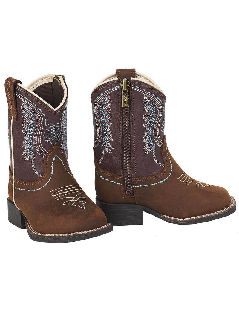 Bottes Western Ariat Stompers Briar Marron Enfant | XLF-26294572