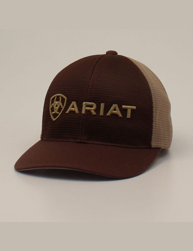 Casquettes Ariat Large embossed lgoo mash Marron Homme | CNB-69148556