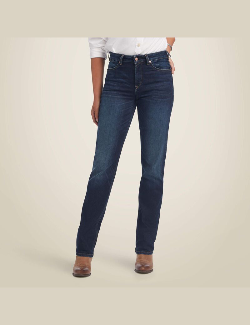 Jean Ariat Premium High Rise Stretch Droit Bleu Femme | YKL-51848339