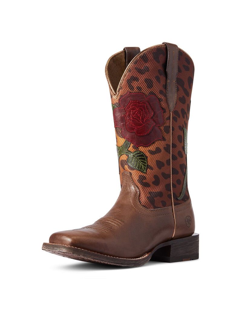 Bottes Western Ariat Circuit Rosa Multicolore Femme | WDW-96308789