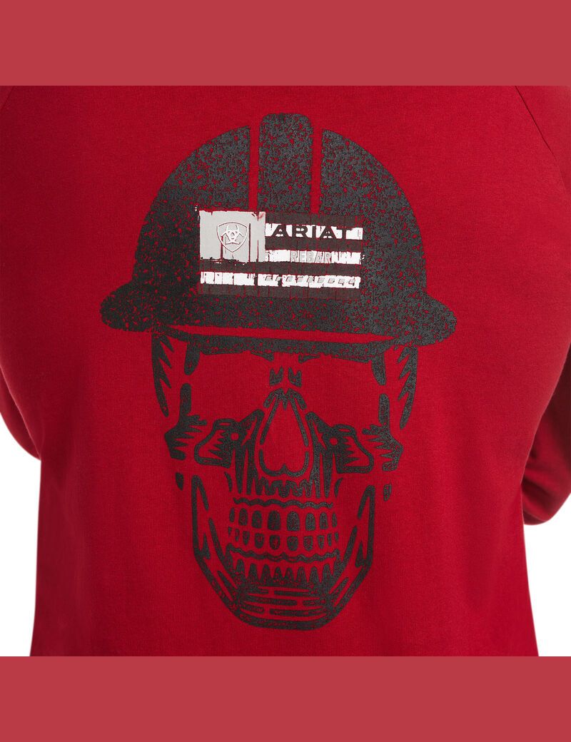 Vêtements De Travail Ariat Rebar Coton Strong Roughneck Graphique T Shirts Rouge Homme | BTW-80701926